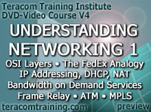DVD Video Course V4 - Understanding Networking 1: OSI Layers • Protocol Stacks • The FedEx Analogy • IP Addressing, DHCP, NAT • Bandwidth on Demand Services • Frame Relay • ATM • MPLS - preview